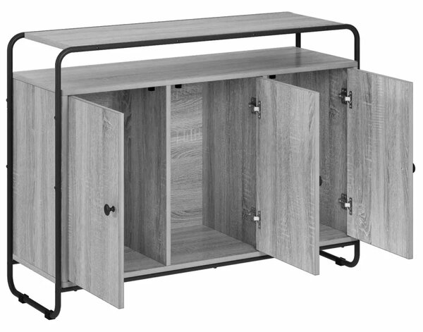 Komoda Siva Sonoma 102 x 35 x 75 cm Konstruirano drvo - Siva Sonoma 102 x 35 x 75 cm