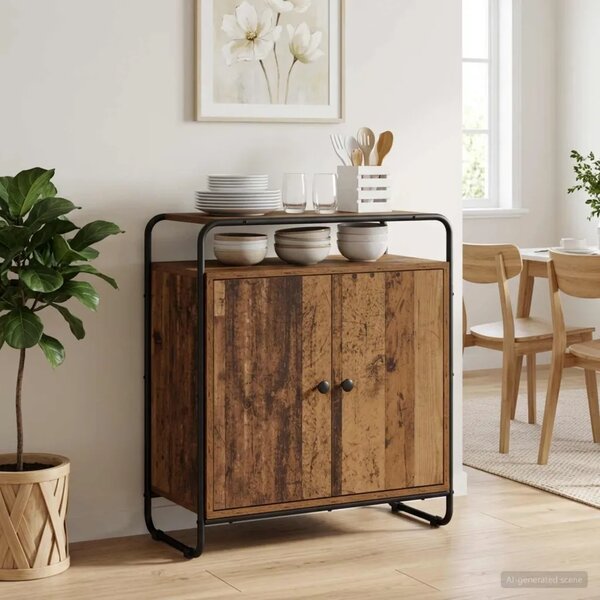Komoda Staro drvo 68 x 35 x 75 cm Konstruirano drvo - Staro drvo 68 x 35 x 75 cm