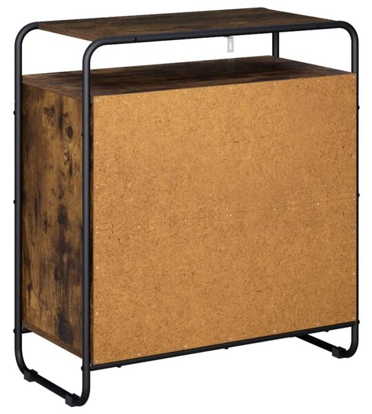 Komoda Dimljeni hrast 68 x 35 x 75 cm Konstruirano drvo - Dimljeni hrast 68 x 35 x 75 cm