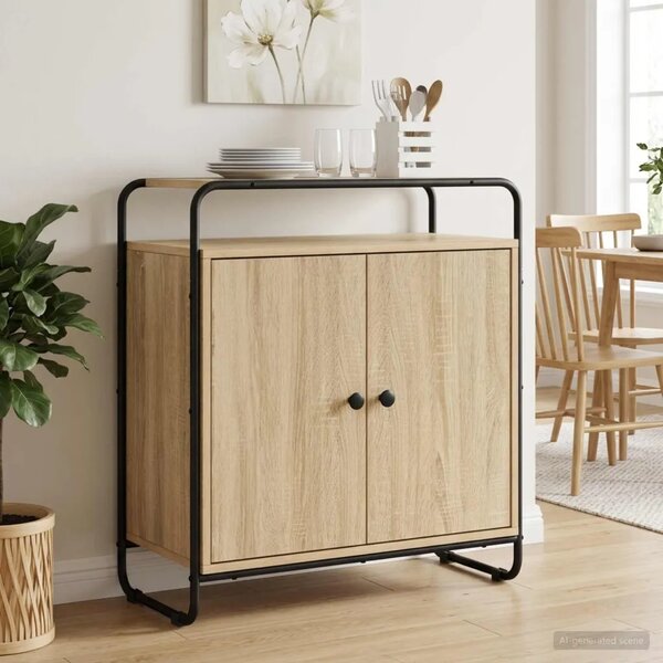 Komoda Hrast sonoma 68 x 35 x 75 cm Konstruirano drvo - Hrast sonoma 68 x 35 x 75 cm