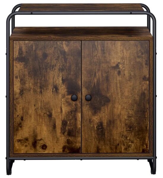 Komoda Dimljeni hrast 68 x 35 x 75 cm Konstruirano drvo - Dimljeni hrast 68 x 35 x 75 cm