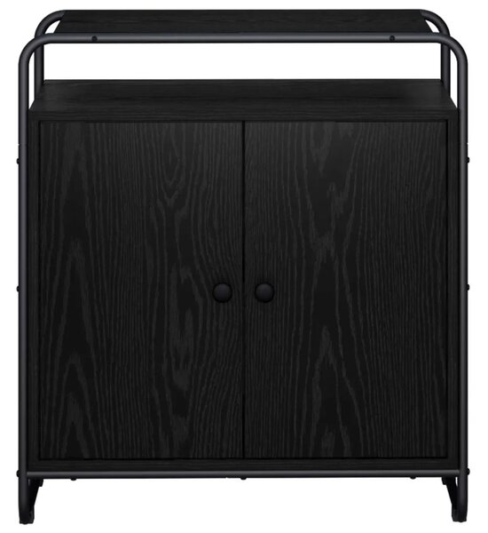 Komoda Crni hrast 68 x 35 x 75 cm Konstruirano drvo - Crni hrast 68 x 35 x 75 cm