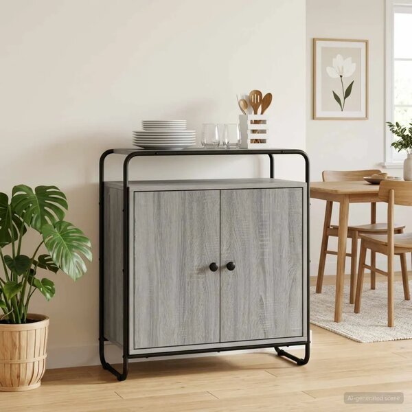 Komoda Siva Sonoma 68 x 35 x 75 cm Konstruirano drvo - Siva Sonoma 68 x 35 x 75 cm