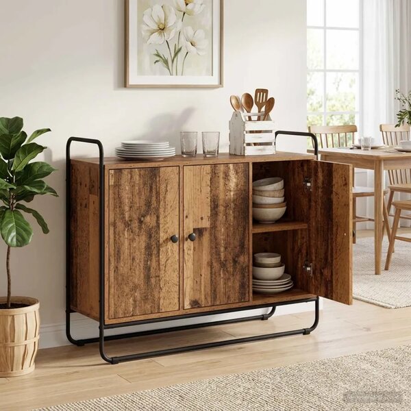 Komoda Staro drvo 102 x 35 x 75 cm Prerađeno drvo - Staro drvo 102 x 35 x 75 cm