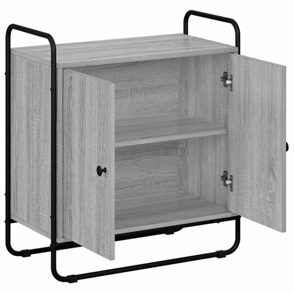 Komoda Siva Sonoma 68 x 35 x 75 cm Prerađeno drvo - Siva Sonoma 68 x 35 x 75 cm