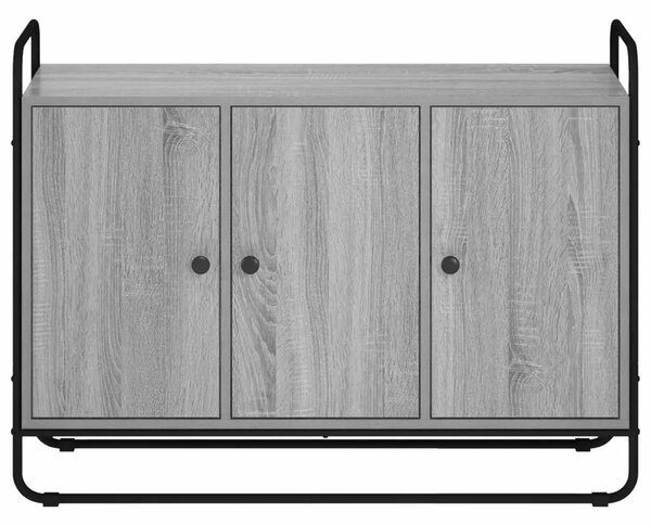 Komoda Siva Sonoma 102 x 35 x 75 cm Prerađeno drvo - Siva Sonoma 102 x 35 x 75 cm