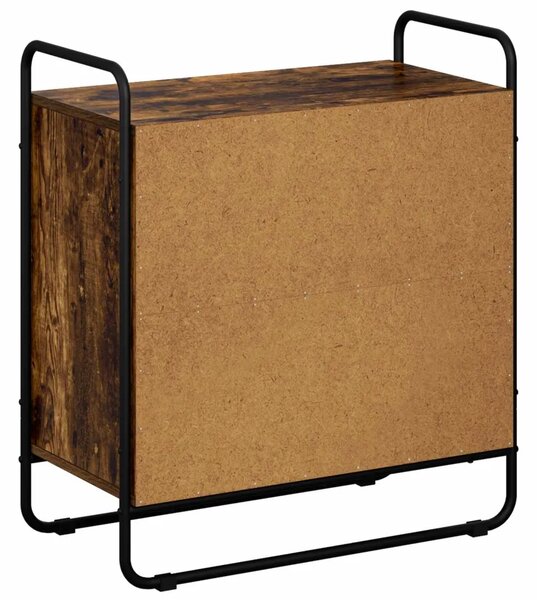 Komoda Dimljeni hrast 68 x 35 x 75 cm Prerađeno drvo - Dimljeni hrast 68 x 35 x 75 cm