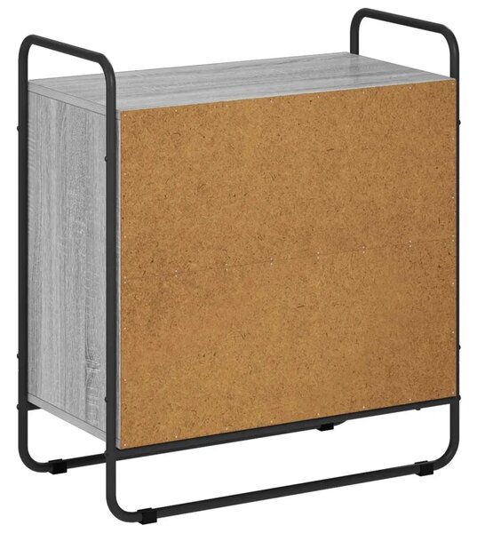Komoda Siva Sonoma 68 x 35 x 75 cm Prerađeno drvo - Siva Sonoma 68 x 35 x 75 cm