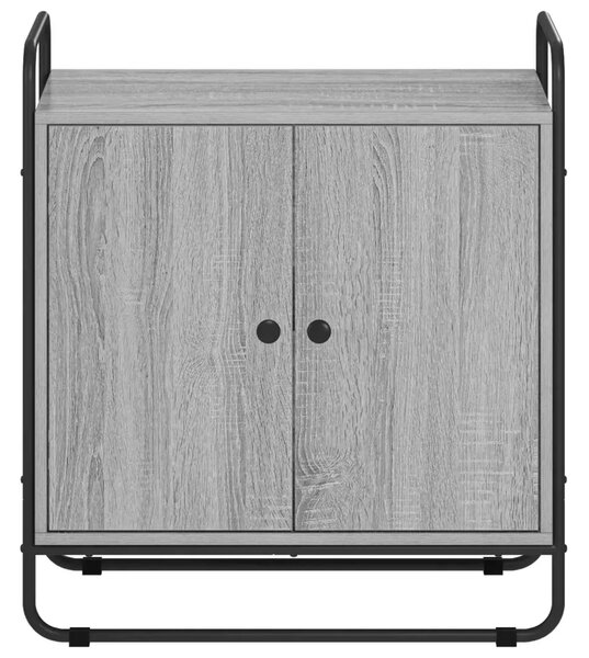 Komoda Siva Sonoma 68 x 35 x 75 cm Prerađeno drvo - Siva Sonoma 68 x 35 x 75 cm