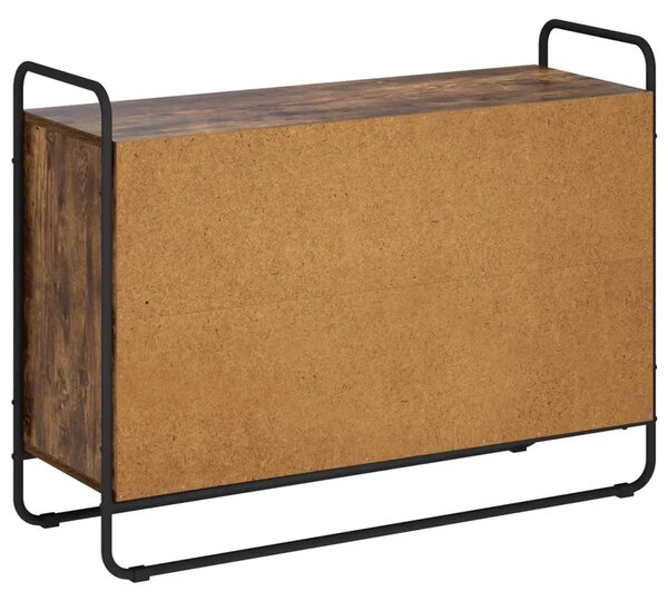 Komoda Dimljeni hrast 102 x 35 x 75 cm Prerađeno drvo - Dimljeni hrast 102 x 35 x 75 cm