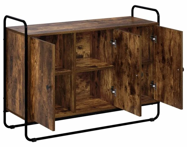 Komoda Dimljeni hrast 102 x 35 x 75 cm Prerađeno drvo - Dimljeni hrast 102 x 35 x 75 cm