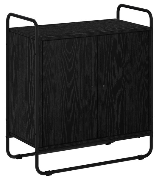 Komoda Crni hrast 68 x 35 x 75 cm Prerađeno drvo - Crni hrast 68 x 35 x 75 cm