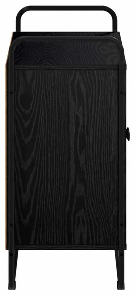 Komoda Crni hrast 68 x 35 x 75 cm Prerađeno drvo - Crni hrast 68 x 35 x 75 cm