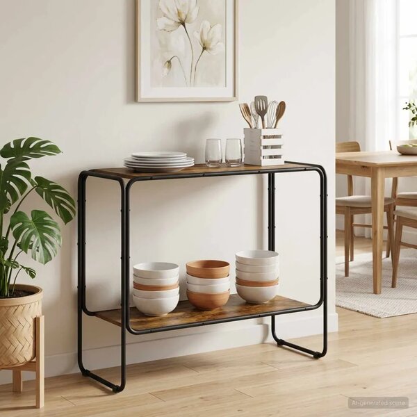 Komoda Dimljeni hrast 93.5 x 38 x 75 cm Prerađeno drvo - Dimljeni hrast 93.5 x 38 x 75 cm