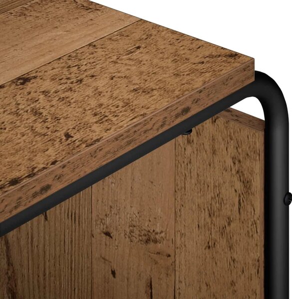 Komoda Staro drvo 93 5 x 37 5 x 64 5 cm Konstruirano drvo - Staro drvo 93 5 x 37 5 x 64 5 cm