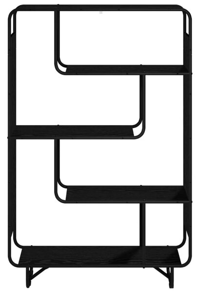 Visoka komoda Crni hrast 93 5 x 37 5 x 144 cm Prerađeno drvo - Crni hrast 93 5 x 37 5 x 144 cm