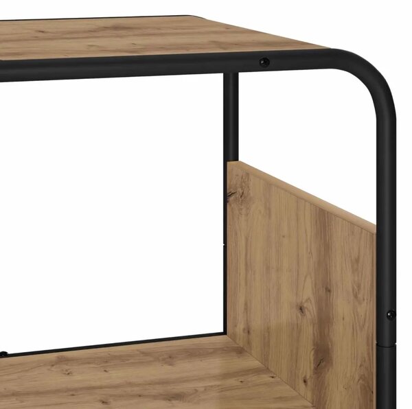 Visoka komoda Hrast artisan 93 5 x 37 5 x 144 cm Prerađeno drvo - Hrast artisan 93 5 x 37 5 x 144 cm