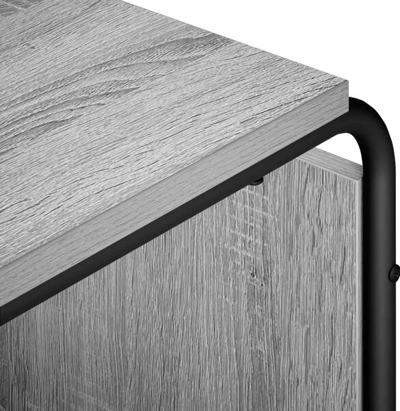 TV stalak 140 x 36 x 45 cm Siva Sonoma Konstruirano drvo - Siva Sonoma 140 x 36 x 45 cm