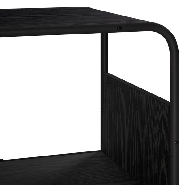 Visoka komoda Crni hrast 60 x 37.5 x 144 cm Prerađeno drvo - Crni hrast 60 x 37.5 x 144 cm