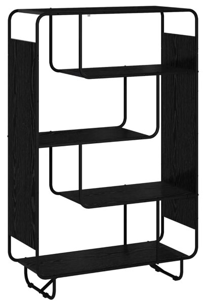 Visoka komoda Crni hrast 93 5 x 37 5 x 144 cm Prerađeno drvo - Crni hrast 93 5 x 37 5 x 144 cm