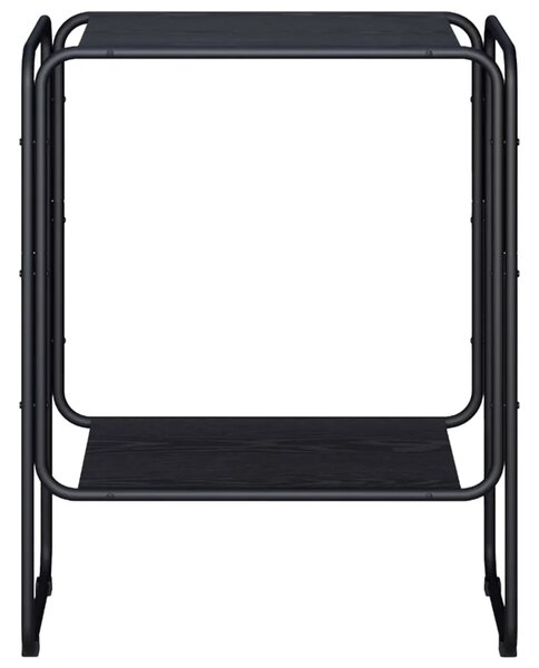 Komoda Crni hrast 60 x 38 x 75 cm Prerađeno drvo - Crni hrast 60 x 38 x 75 cm