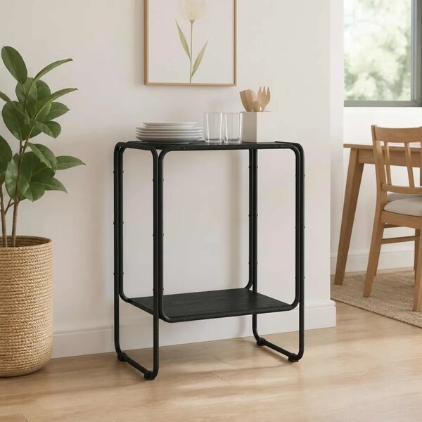 Komoda Crni hrast 60 x 38 x 75 cm Prerađeno drvo - Crni hrast 60 x 38 x 75 cm