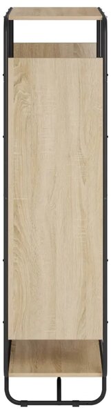 Visoka komoda Hrast sonoma 80 x 37.5 x 144 cm Prerađeno drvo - Hrast sonoma 80 x 37.5 x 144 cm