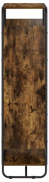 Visoka komoda Dimljeni hrast 80 x 37.5 x 144 cm Prerađeno drvo - Dimljeni hrast 80 x 37.5 x 144 cm