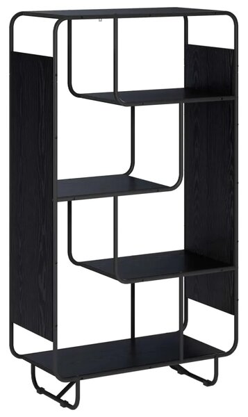 Visoka komoda Crni hrast 80 x 37.5 x 144 cm Prerađeno drvo - Crni hrast 80 x 37.5 x 144 cm