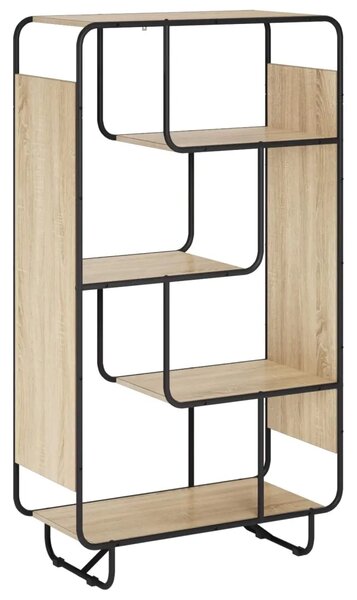 Visoka komoda Hrast sonoma 80 x 37.5 x 144 cm Prerađeno drvo - Hrast sonoma 80 x 37.5 x 144 cm