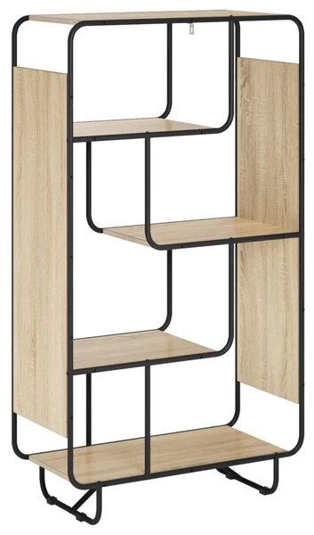 Visoka komoda Hrast sonoma 80 x 37.5 x 144 cm Prerađeno drvo - Hrast sonoma 80 x 37.5 x 144 cm