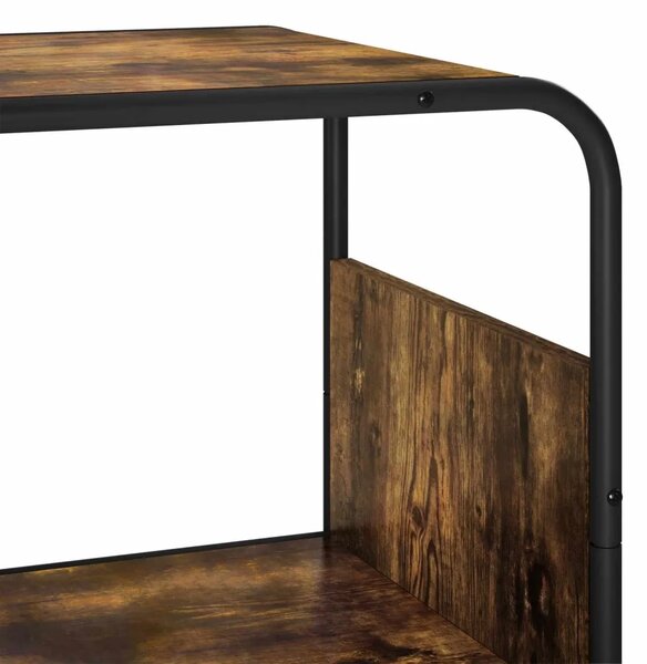 Visoka komoda Dimljeni hrast 80 x 37.5 x 144 cm Prerađeno drvo - Dimljeni hrast 80 x 37.5 x 144 cm