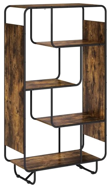 Visoka komoda Dimljeni hrast 80 x 37.5 x 144 cm Prerađeno drvo - Dimljeni hrast 80 x 37.5 x 144 cm
