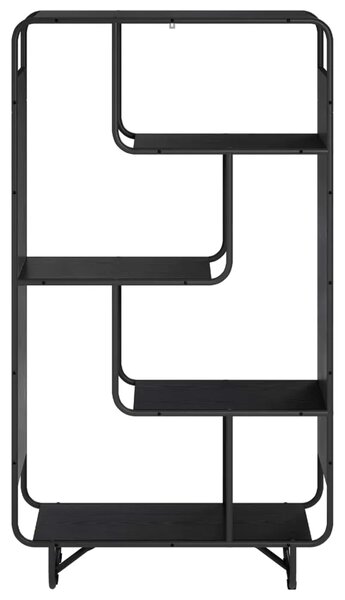 Visoka komoda Crni hrast 80 x 37.5 x 144 cm Prerađeno drvo - Crni hrast 80 x 37.5 x 144 cm