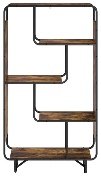Visoka komoda Dimljeni hrast 80 x 37.5 x 144 cm Prerađeno drvo - Dimljeni hrast 80 x 37.5 x 144 cm