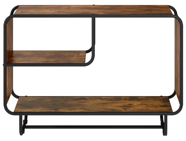 Komoda Dimljeni hrast 93 5 x 37 5 x 64 5 cm Konstruirano drvo - Dimljeni hrast 93 5 x 37 5 x 64 5 cm