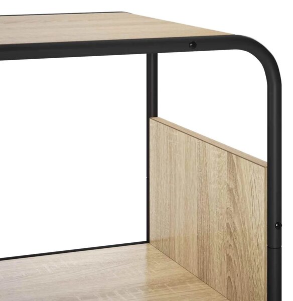 Visoka komoda Hrast sonoma 80 x 37.5 x 144 cm Prerađeno drvo - Hrast sonoma 80 x 37.5 x 144 cm