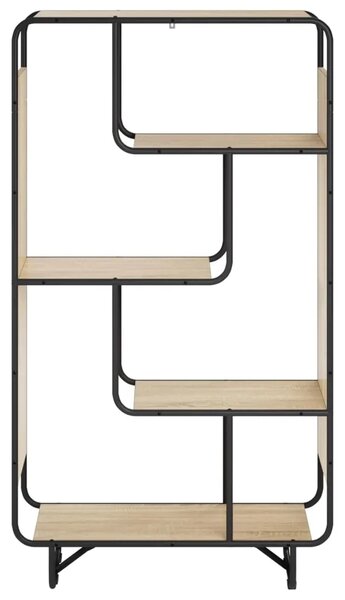 Visoka komoda Hrast sonoma 80 x 37.5 x 144 cm Prerađeno drvo - Hrast sonoma 80 x 37.5 x 144 cm