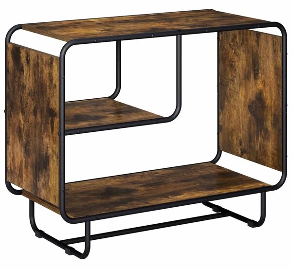 Komoda Dimljeni hrast 80 x 37 5 x 64 5 cm Konstruirano drvo - Dimljeni hrast 80 x 37 5 x 64 5 cm