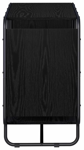 Komoda Crni hrast 80 x 37 5 x 64 5 cm Konstruirano drvo - Crni hrast 80 x 37 5 x 64 5 cm