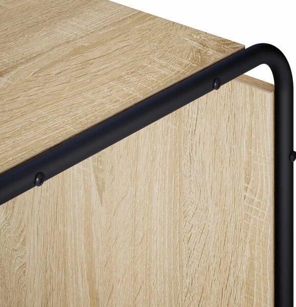 Komoda Hrast sonoma 80 x 37 5 x 64 5 cm Konstruirano drvo - Hrast sonoma 80 x 37 5 x 64 5 cm