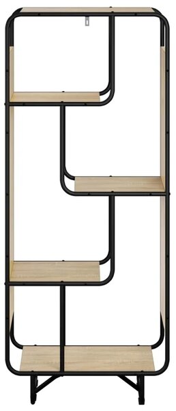 Visoka komoda Hrast sonoma 60 x 37.5 x 144 cm Prerađeno drvo - Hrast sonoma 60 x 37.5 x 144 cm