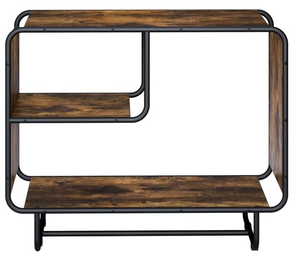 Komoda Dimljeni hrast 80 x 37 5 x 64 5 cm Konstruirano drvo - Dimljeni hrast 80 x 37 5 x 64 5 cm