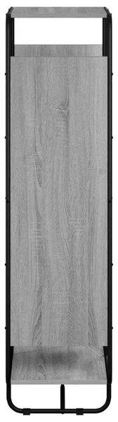 Visoka komoda Siva Sonoma 60 x 37.5 x 144 cm Prerađeno drvo - Siva Sonoma 60 x 37.5 x 144 cm