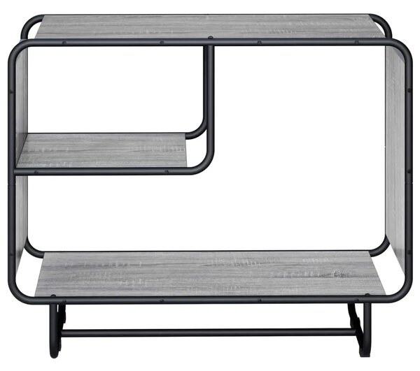 Komoda Siva Sonoma 80 x 37 5 x 64 5 cm Konstruirano drvo - Siva Sonoma 80 x 37 5 x 64 5 cm