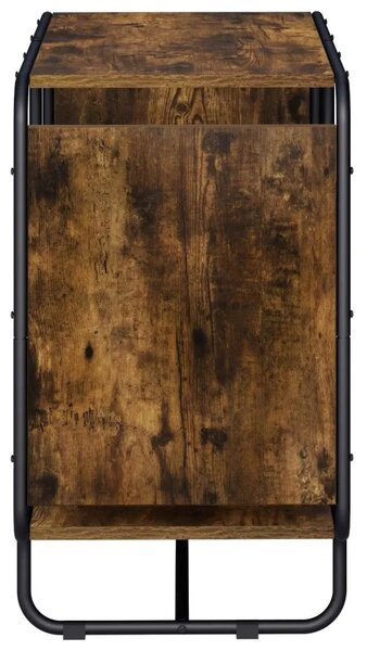 Komoda Dimljeni hrast 80 x 37 5 x 64 5 cm Konstruirano drvo - Dimljeni hrast 80 x 37 5 x 64 5 cm