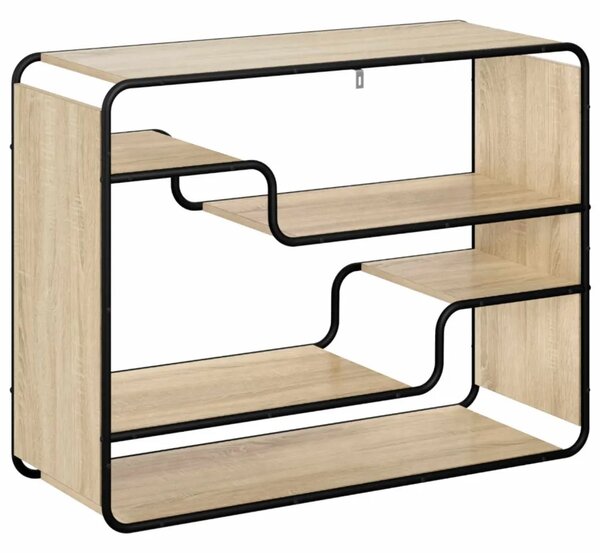 Komoda Hrast sonoma 98 x 37 5 x 75 5 cm Konstruirano drvo - Hrast sonoma 98 x 37 5 x 75 5 cm