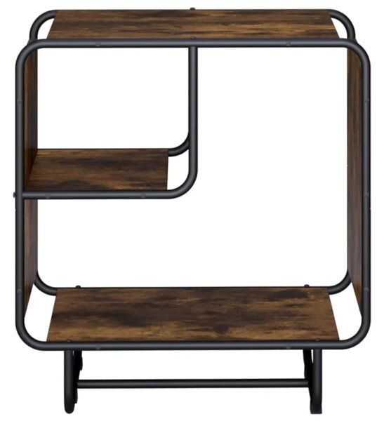 Komoda Dimljeni hrast 60 x 37 5 x 64 5 cm Konstruirano drvo - Dimljeni hrast 60 x 37 5 x 64 5 cm
