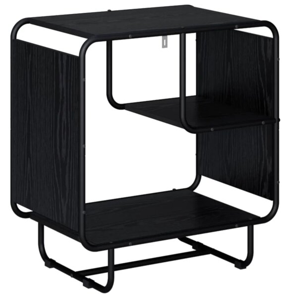 Komoda Crni hrast 60 x 37 5 x 64 5 cm Konstruirano drvo - Crni hrast 60 x 37 5 x 64 5 cm