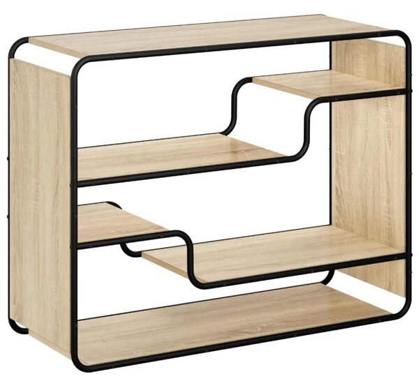 Komoda Hrast sonoma 98 x 37 5 x 75 5 cm Konstruirano drvo - Hrast sonoma 98 x 37 5 x 75 5 cm